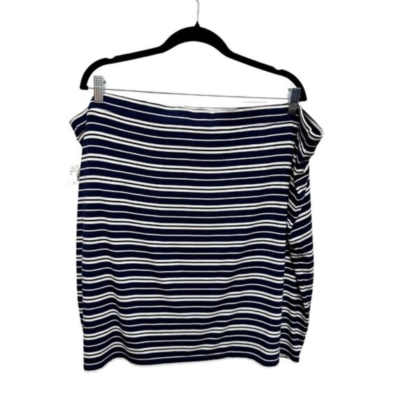 💎 Reitman's Striped Mini Skirt Navy - Picture 1 of 11